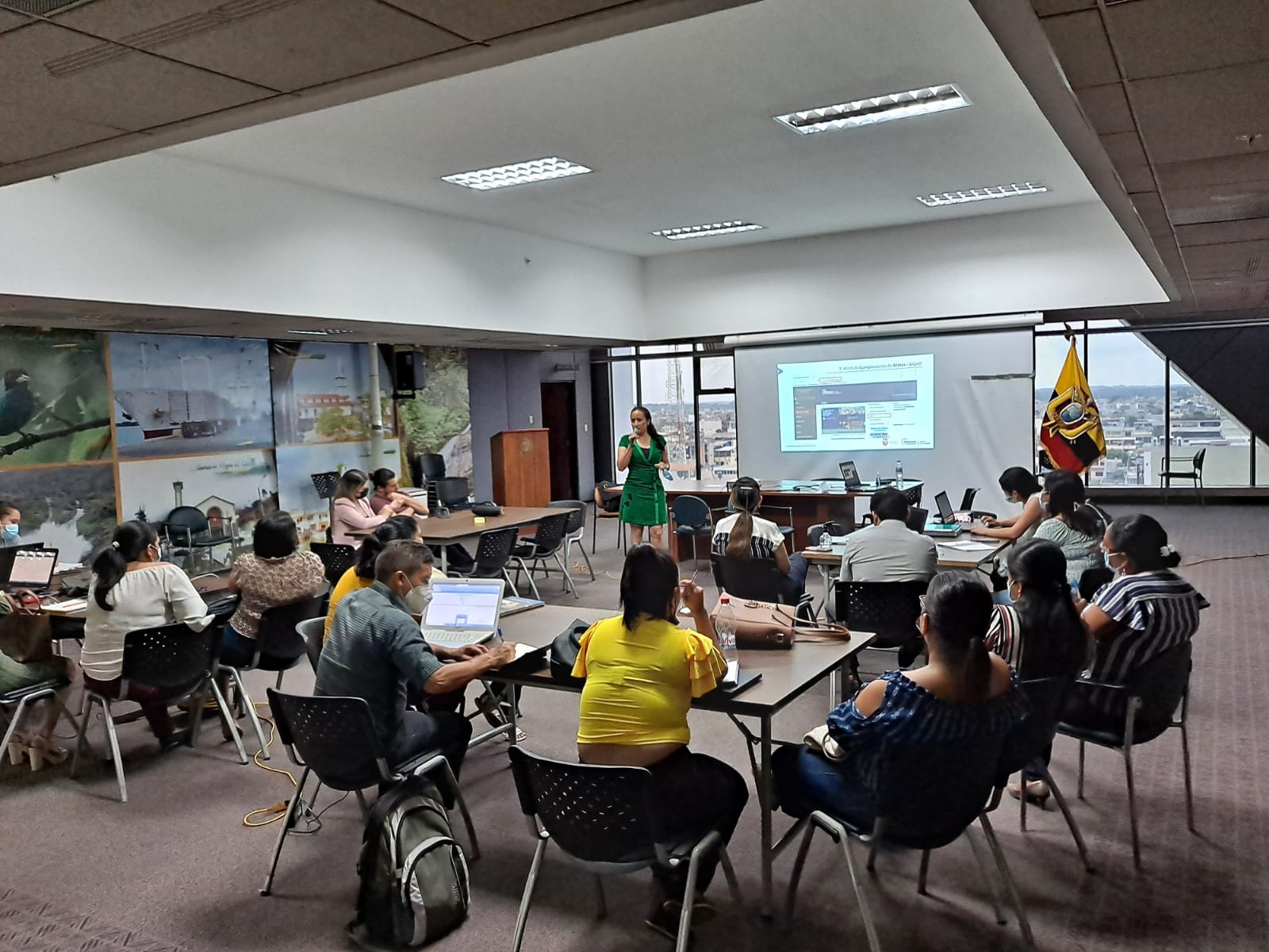 El taller contó con la participación de 19 técnicos del GAD de Machala